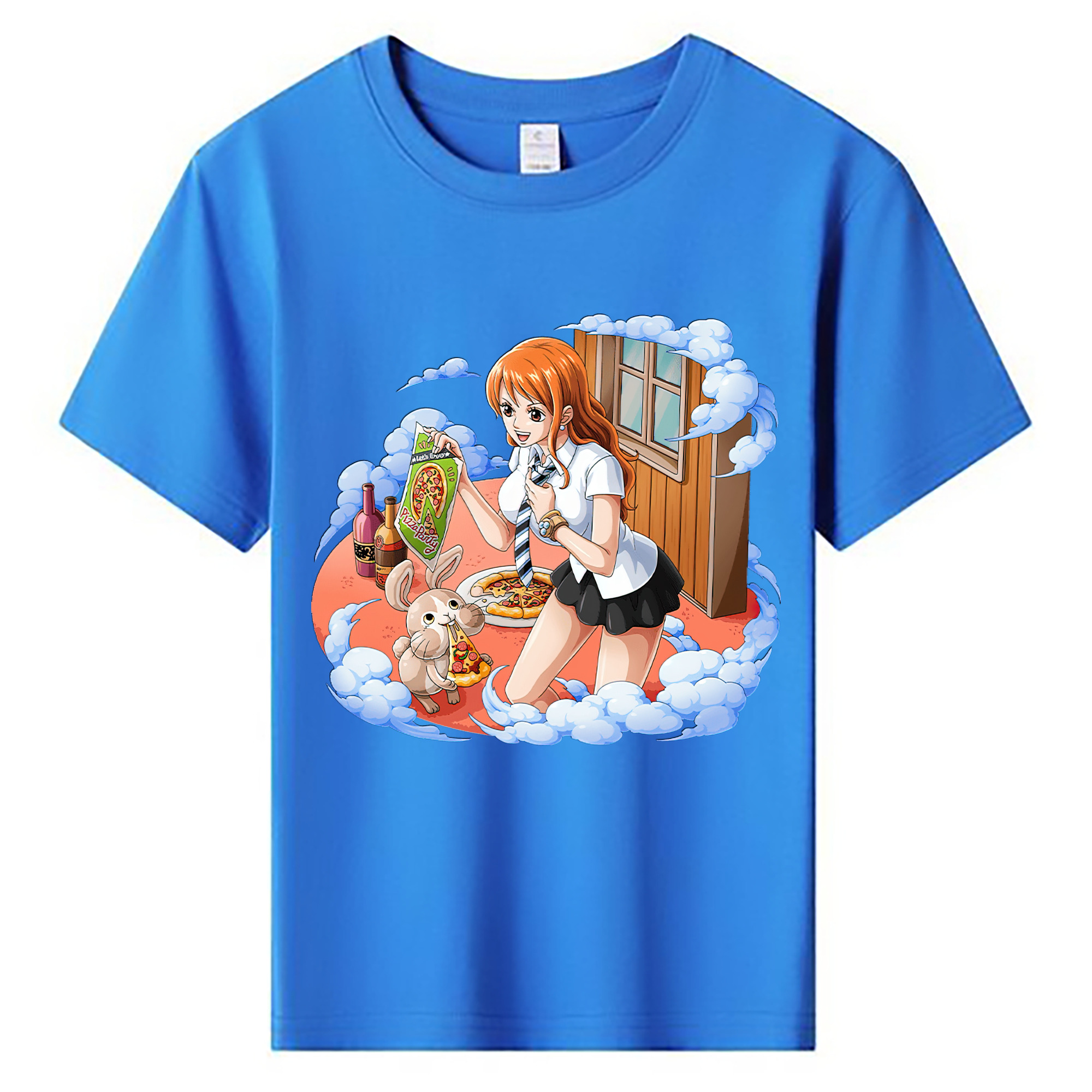 （画像用） ワンピース ナミ ONE PIECE Nami 綿100％キッズTシャツ（フロントプリント）